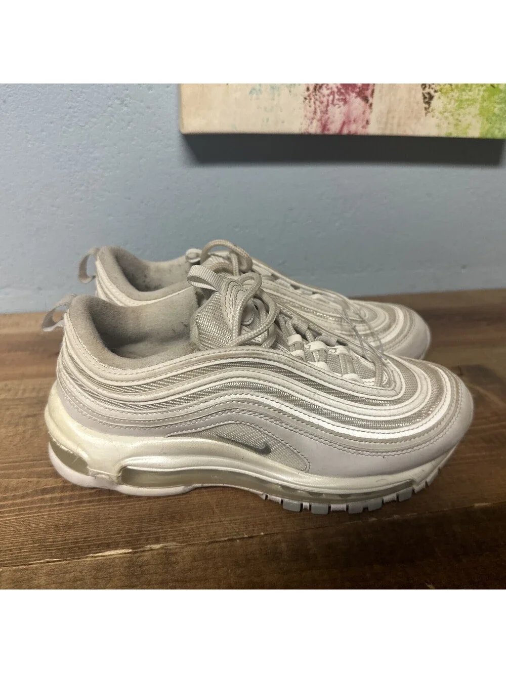 Nike Air Max 97 Triple White - Size 6